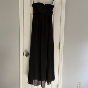 Black Strapless Formal Gown